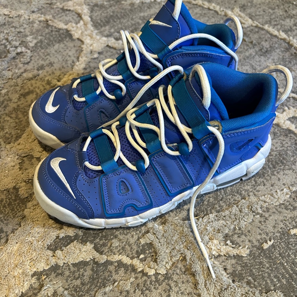 Nike Blue and White Kids Sneakers